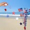 6 Pieces Red White Blue Star Streamers 4th of July Star Garland Banner Patriotic Hanging Decorations for Independence Day Celebration Holiday Decorations